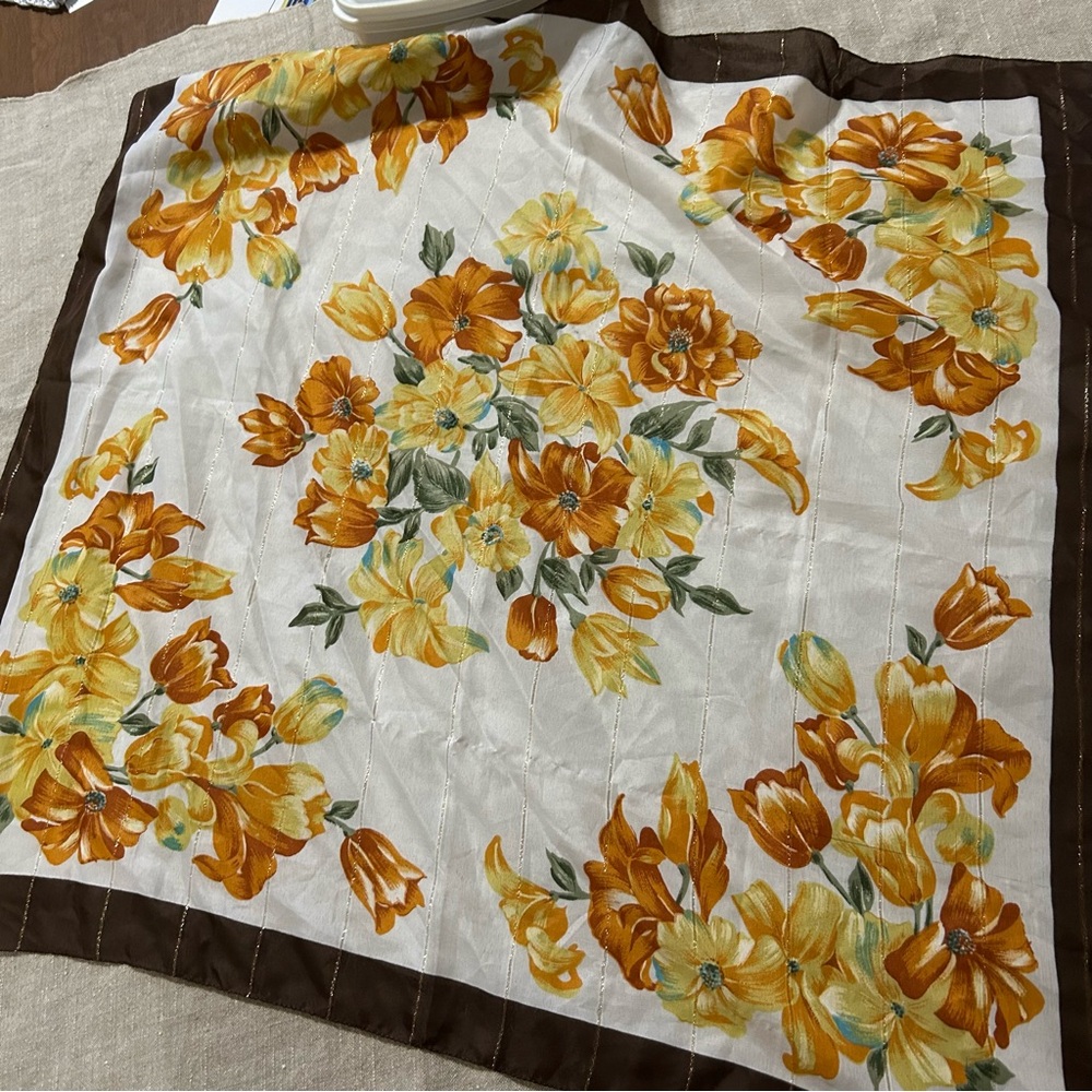 Vintage Valentina Fiore scarf